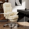 SKRAN Office Chair, Big and Tall Executive Office Chair with Footrest, Leather Computer Chair, Ergonomic Reclining Chair High Back - 2 of 4