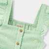 Toddler Girls' Adaptive Woven Floral Dress - Cat & Jack™ Pale Green - image 3 of 4