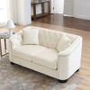 59" Chesterfield 2-Seater Velvet Sofa, Tufted Back and Nailhead Trim, Durable Solid Wood Frame for Living Room or Bedroom - 3 of 4