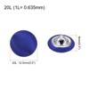 Unique Bargains Blouses Sweater Round Aluminum Cotton Fabric Cloth Covered Buttons 10 Pcs - 2 of 4