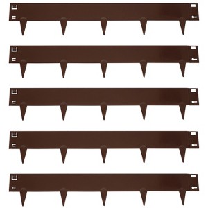 Sunnydaze Outdoor Lawn and Garden Heavy-Duty Steel Metal Flexible Landscape Edging Borders - 16' - 5pk - 1 of 4