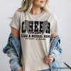 Cheer Mom Lightning T-Shirt, Cheerleader Retro White and Natural Tee for Proud Sports Mothers| OrnamentallyYou - 4 of 4
