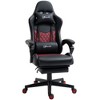 Vinsetto Racing Gaming Chair Diamond PU Leather Office Gamer Chair High Back Swivel Recliner with Footrest, Lumbar Support, Adjustable Height - 4 of 4