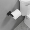 BWE 4-Piece Bath Hardware Set with Towel Bar Hand Towel Holder Toilet Paper Holder Towel Hook Square - 3 of 4