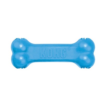 Blue rubber shop dog bone