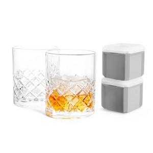 Final Touch Yarai Double Old-Fashioned Glass Set - 1 of 4