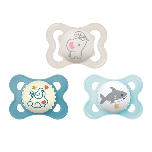 MAM Variety Pack Baby Pacifier, 0-6 Months, Unisex, 3 Pack