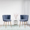 NicBex Boucle Dining Chairs Set of 2 Modern Upholstered Armless Side Chair with Backrest & Wood Legs for Dining Room - 4 of 4
