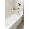 Home Mart Goods White Geometric Circles Vinyl Non-Slip Bathtub Shower Mat With Suction Cups -27" x 15" - 4 of 4