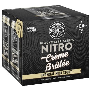Southern Tier Black Water Nitro Creme Brulee Imperial Milk Stout- 4pk/9.6 fl oz Cans - 1 of 4