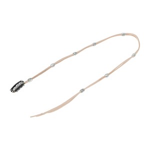 Unique Bargains Women's Eight Beads Braided Hair Chain 1 Pc - 1 of 4