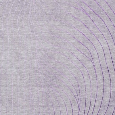 HomeRoots 3' X 5' Lavender And Silver Abstract Washable Indoor Outdoor Area Rug