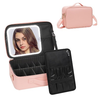 Paaaawaters Extra Large Makeup Case 17 Inch Super Large Capacity Travel Makeup Train Case Professional Makeup Artist Case