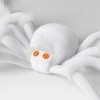 20" Plush White Glow Under Black Light Spider Halloween Decorative Prop - Hyde and EEK! Boutique™ - 3 of 3