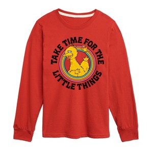 Boys' - Sesame Street - Take Time For The Little Things -Toddler and Youth Long Sleeve T-Shirt Long Sleeve Graphic T-Shirt - 1 of 3