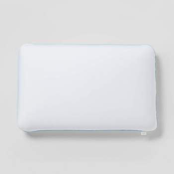 Comfort Revolution Originals Blue Bubble Gel + Memory Foam Contour Cooling  Bed Pillow