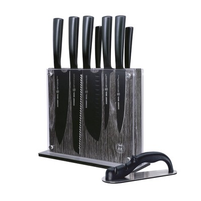 Schmidt Brothers Cutlery 9pc Jet Black Series Knife Block Set