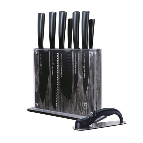 Schmidt Brothers Cutlery 9pc Jet Black Series Knife Block Set : Target