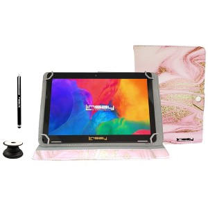LINSAY 10.1" IPS Screen 64GB Storage New Android 14 Tablet with Case - 1 of 1