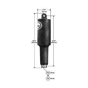 Lenco 101XDS Short Extreme Duty Actuator - 12V - 2-1/4" Stroke w/ 3/8" Mounting Hardware - 1 of 1