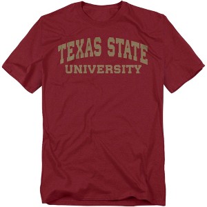 Men's Texas State University Block University Font T-Shirt - 1 of 4