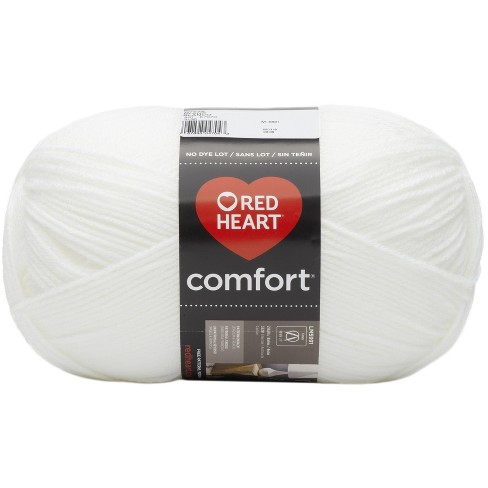 Red Heart Comfort Yarn-white & Opal Shimmer : Target