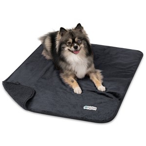 PetAmi Waterproof Dog Blanket For Pet Cat, Faux Shearling Fleece Couch Cover, Soft Plush Washable Reversible Throw - 1 of 4