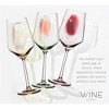 The Wine Savant Italian Colored Crystal Wine Glasses, Perfect for All Celebrations, Unique Style & Home Decor - 6 pk - 4 of 4