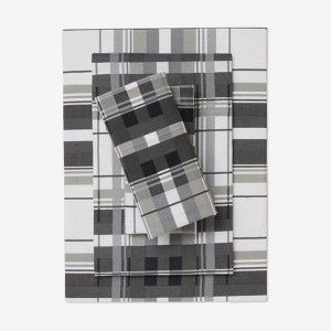 BrylaneHome Cotton Flannel Print Sheet Set - 1 of 4