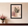 HomeRoots Striped Bohemian Plant Black Framed Print Wall Art - 2 of 4