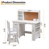 Study Desk and Chair Set for Children, Study Table for Kids - Features Bookshelf - 2 of 4
