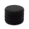 CENGHU Soft Velvet Round Ottoman, Bedroom End Bench, Velvet Ottoman Entryway Footstool, End Bench, Ottoman Bench for Living Room & Bedroom - 2 of 4