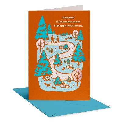 Carlton Cards Father's Day Card for Husband Woods Path
