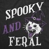 Womens Funny T Shirts Scary And Feral Sarcastic Halloween Graphic Novelty Tee For Ladies - Crazy Dog Women's T Shirt For Halloween Season - 2 of 4