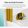 NicBex 34"W X 58"H Glass Shower Door Frameless Pivot Tub Door 1/4"(6mm) Thick Tempered Glass with Foldable and Clear Glass - 4 of 4