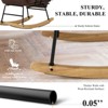 Rocking Chair with Footrest for Living Room, Upholstered Glider Rocker Chair - 4 of 4