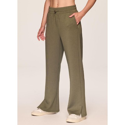 RBX Active Women's All Season Elevated Athleisure Fashion Wide Leg Lounge Pant with Pockets