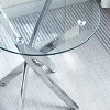Sapphtopaz Coffee Table Modern Coffee Table Tempered Glass End Table with Legs Coffee Bar for Living Room - 3 of 4