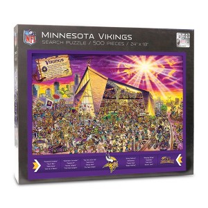 NFL Minnesota Vikings Joe Journeyman Seek and Find Puzzle - 500pc - 1 of 4