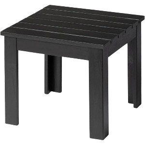 VINGLI Outdoor Adirondack Side Table, 18" Square Thick Wooden Coffee Table, Patio Side Table End Table for Yard, Garden, Poolside and Balcony - 1 of 4