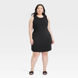 Women's Mini Sheath Dress - A New Day™ Black - 1 of 3