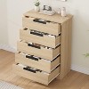 Modern 4/5/6/7-Drawer Dresser with Embedded Handles, Wooden Chest of Drawers for Bedroom, Living Room, Entryway - 3 of 4