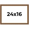 PosterPalooza | Classic Gold Picture Frame - UV Acrylic, Backing Board, Hanging Hardware Included - 2 of 4