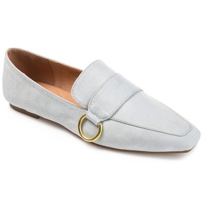 Journee Collection Womens Benntly Slip On Square Toe Loafer Flats