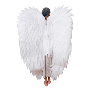 Underwraps Costumes White Full Length Angel Wings Adult Costume Accessory - 1 of 4