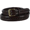 Aquarius Men's Tubular Leather Braided Belt - 4 of 4