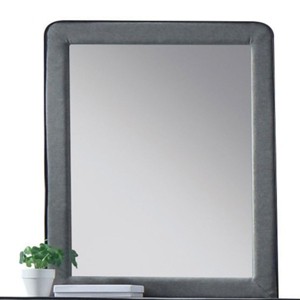 GlasFlength Decorative Wall Mirrors Rectangular Accent Mirror Wall Mirror Polished Mirror Decorative Mirror for Living Room, Gray, 28"*28"*36" - 1 of 4