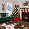 COZONY Christmas Snowman Area Rug, Washable Non-Slip Low Pile Throw Carpet, Soft Holiday Floor Mat for Living Room, Bedroom, Christmas Decorations - 2 of 4
