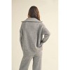 Women's Halsey Half Zip Waffle Sweater - MIOU MUSE - 3 of 4