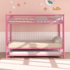 VECELO Metal Bunk Bed Over Twin, Industrial Bunkbeds with Ladder and Full-Length Guardrail - 4 of 4